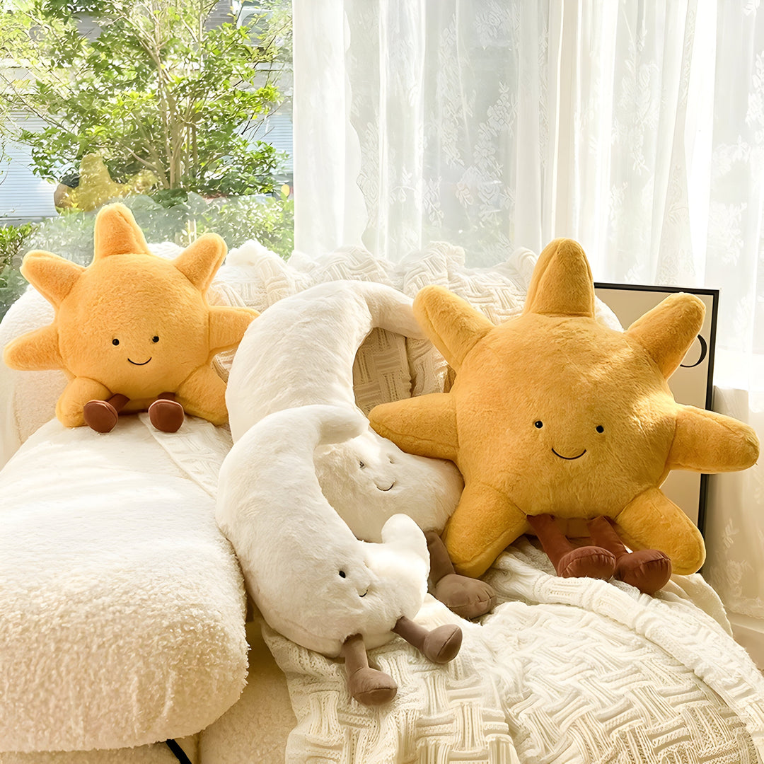 CloudMoon-puter – Myke tatamiputer med måne- og solmotiver