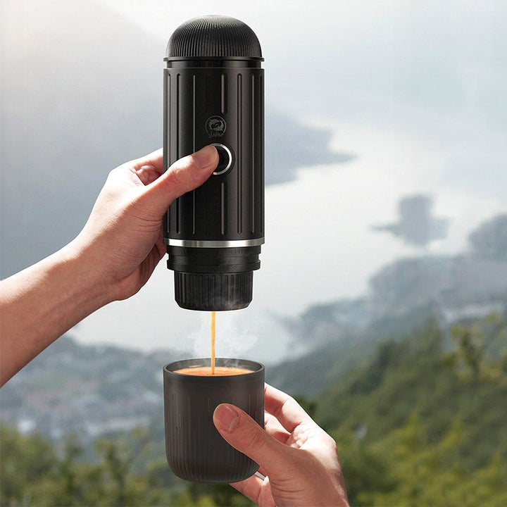 Skanto | Selvmålt bærbar elektrisk espressomaskin med USB-C-lader – Kompatibel med malt kaffe & Nespresso-kapsler