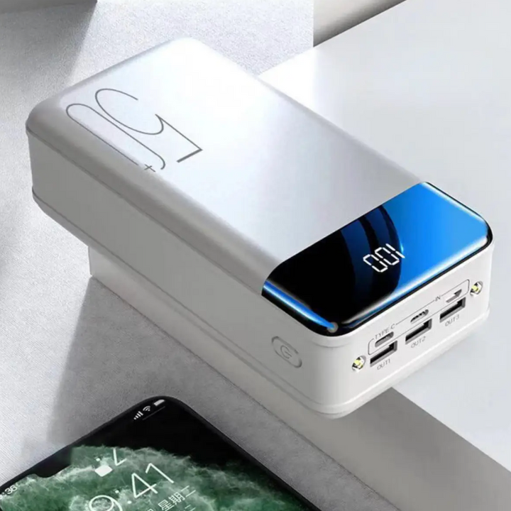 50,000mAh Powerbank med Hurtigladefunksjon | Skanto