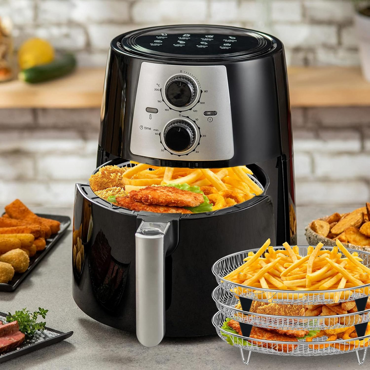 Stabelbare Air Fryer Racks | Plassbesparende steking gjort enkelt | Skanto