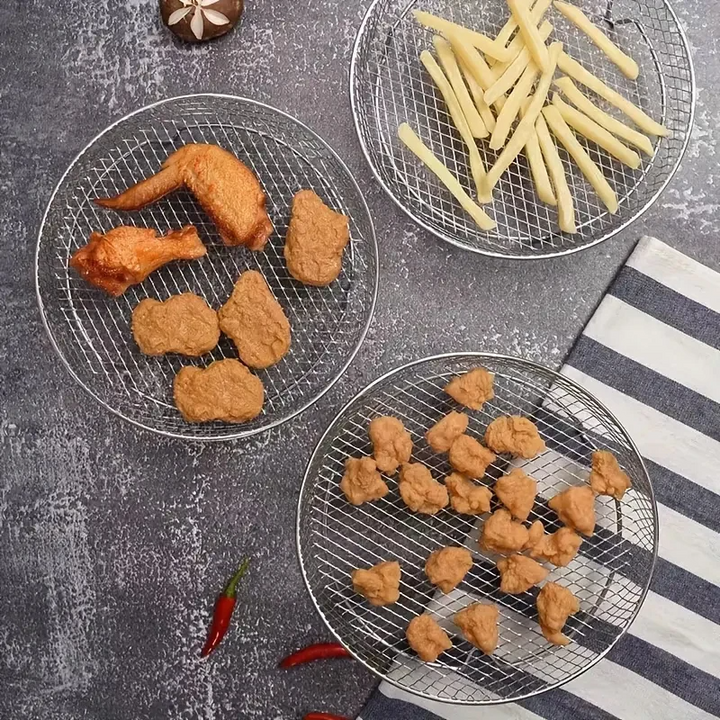 Stabelbare Air Fryer Racks | Plassbesparende steking gjort enkelt | Skanto