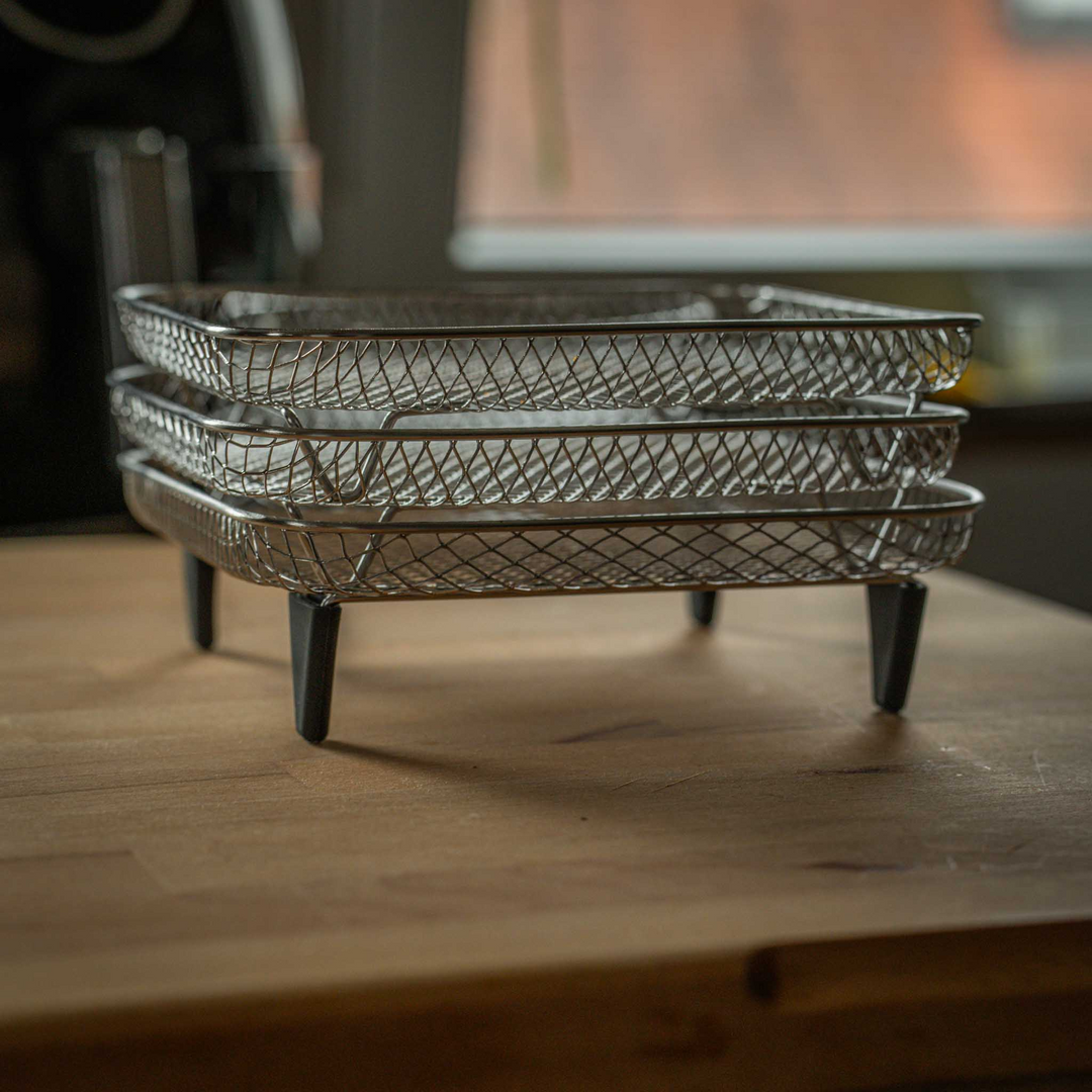 Stabelbare Air Fryer Racks | Plassbesparende steking gjort enkelt | Skanto