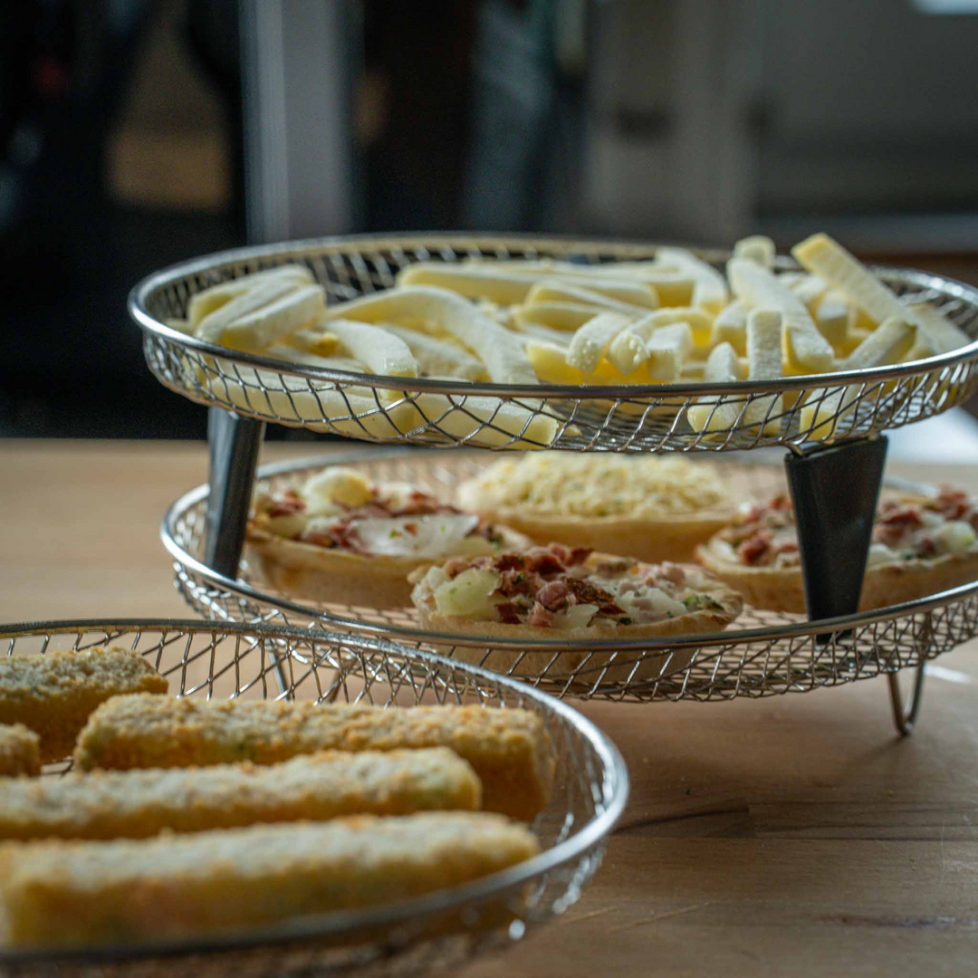 Stabelbare Air Fryer Racks | Plassbesparende steking gjort enkelt | Skanto