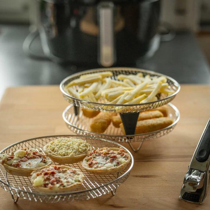 Stabelbare Air Fryer Racks | Plassbesparende steking gjort enkelt | Skanto