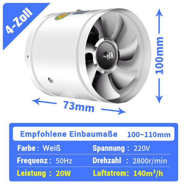 Super-Suction-Fan | Stille, kraftig utsugingsvifte | Skanto