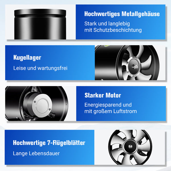 Super-Suction-Fan | Stille, kraftig utsugingsvifte | Skanto
