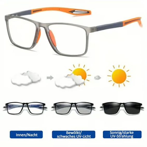 Phototrope Bifokal Briller | Stilige adaptive linser | Skanto