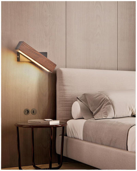 Nordisk svingbar LED vegglampe | Minimalistisk tredesign | Skanto