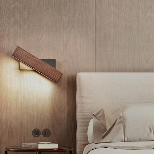 Nordisk svingbar LED vegglampe | Minimalistisk tredesign | Skanto