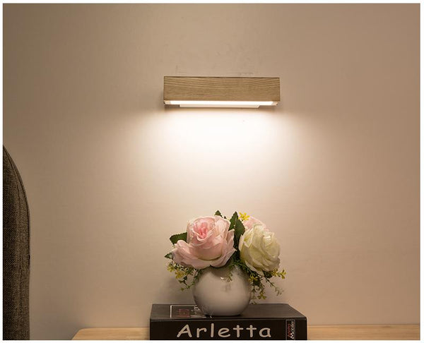 Nordisk svingbar LED vegglampe | Minimalistisk tredesign | Skanto