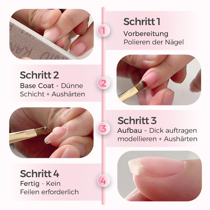 All-in-One Negle Base Gel | Perfekt for Nybegynnere og Profesjonelle Like | Skanto