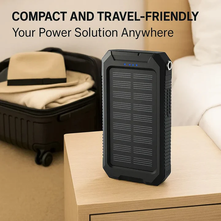 Skanto | 30 000mAh Solcellelader Vanntett Power Bank Ekstern