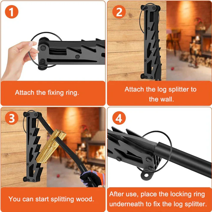 Skanto | Veggmontert Vedkindling Splitter