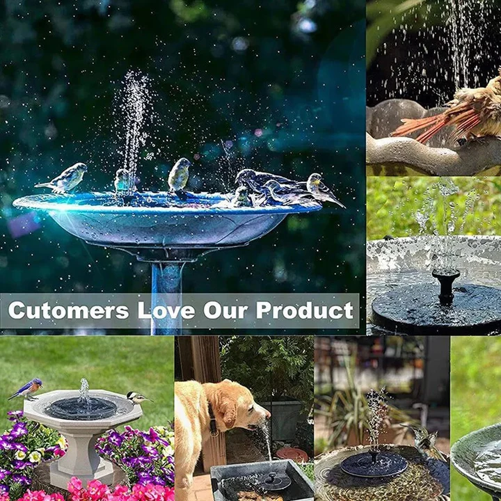 Skanto | Solar Fountain med 60 LED-lamper