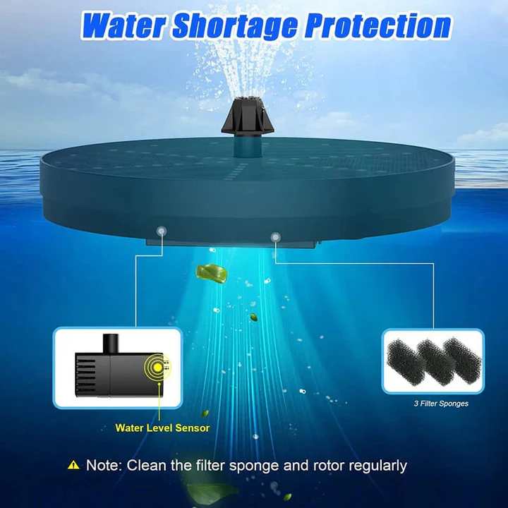 Skanto | Solar Fountain med 60 LED-lamper