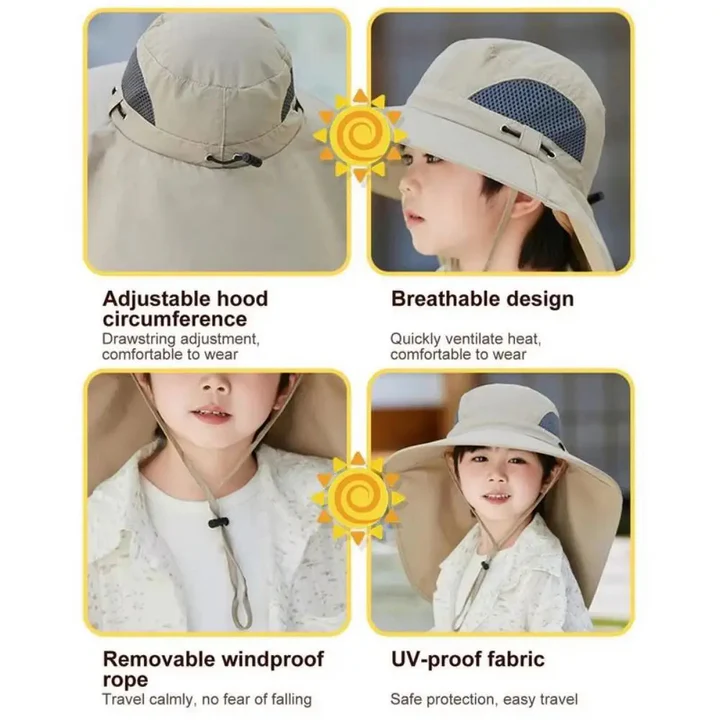 Justerbar Barn Solvifte Hatt | Skanto