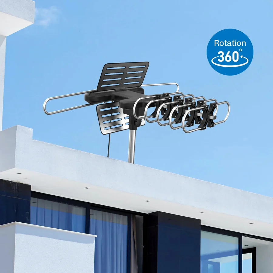 Antenne for HD-Fernsehen med 360°-motor