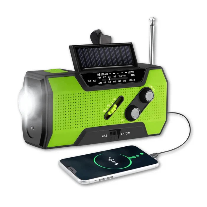 Skanto | Multi Function Emergency Radio med lyskaster og telefonlading
