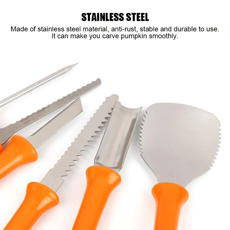 Skanto | Pumpkin Cutting Set Rustfritt Stål Kutteverktøy Sett
