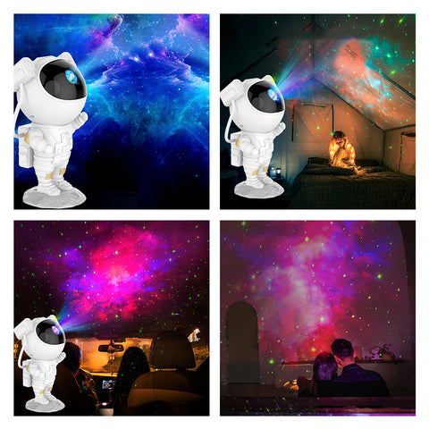 Starry Sky Astronaut | LED Galakse Prosjektor Nattlys for Soverom & Barn | Skanto