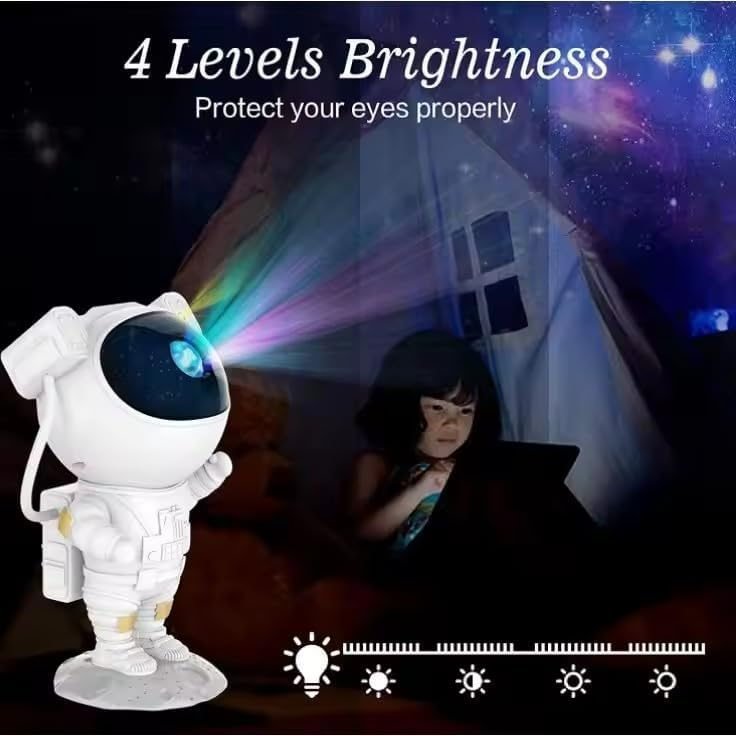 Starry Sky Astronaut | LED Galakse Prosjektor Nattlys for Soverom & Barn | Skanto