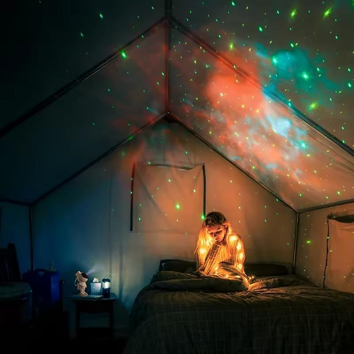 Starry Sky Astronaut | LED Galakse Prosjektor Nattlys for Soverom & Barn | Skanto