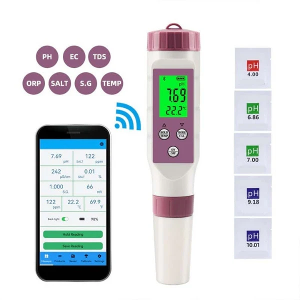 Skanto | Digital Pool Tester PH og Klor Måleinstrument for Enkel Vannanalyse