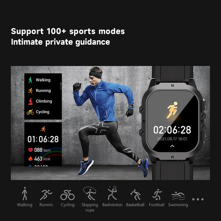 Skanto | Vanntett Smartklokke, Fitness Sporing, Bluetooth 5.0