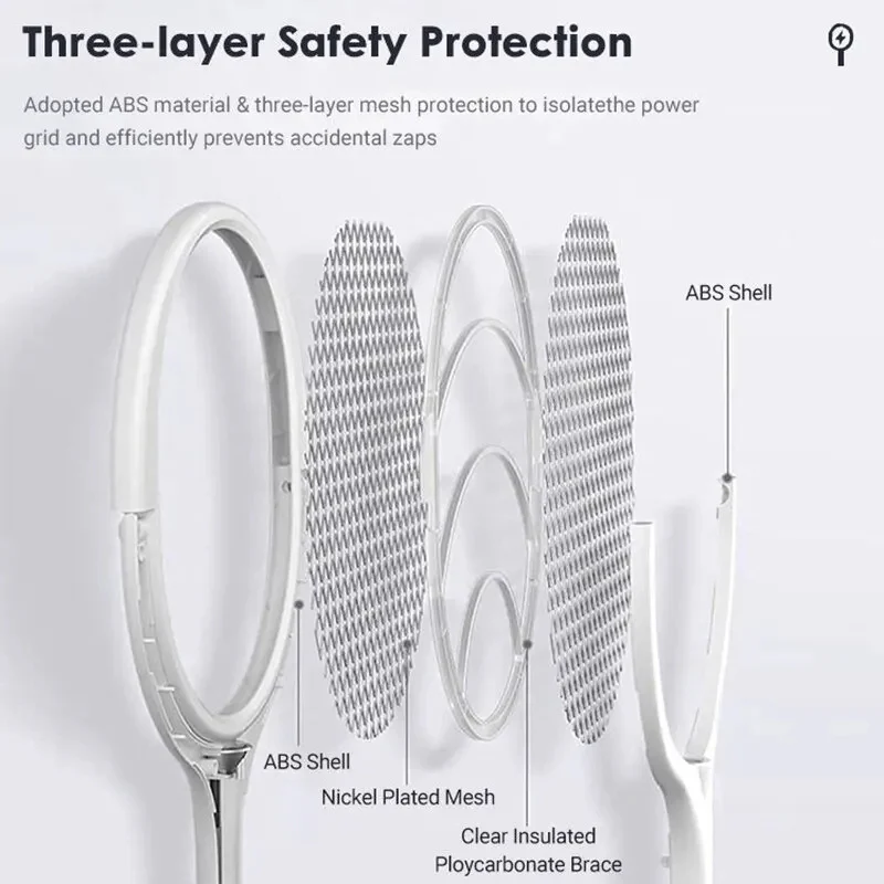 Skanto | 5 i 1 Bug Zapper Racket med hurtiglading