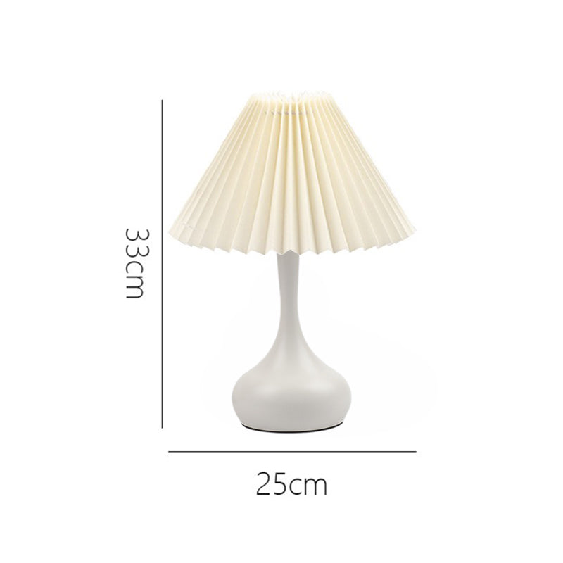 Nordisk Folds lampe med LED lys – Moderne dekorativ bordlampe for stue og soverom | Skanto