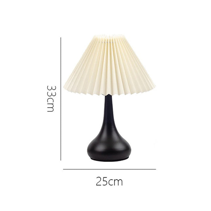 Nordisk Folds lampe med LED lys – Moderne dekorativ bordlampe for stue og soverom | Skanto