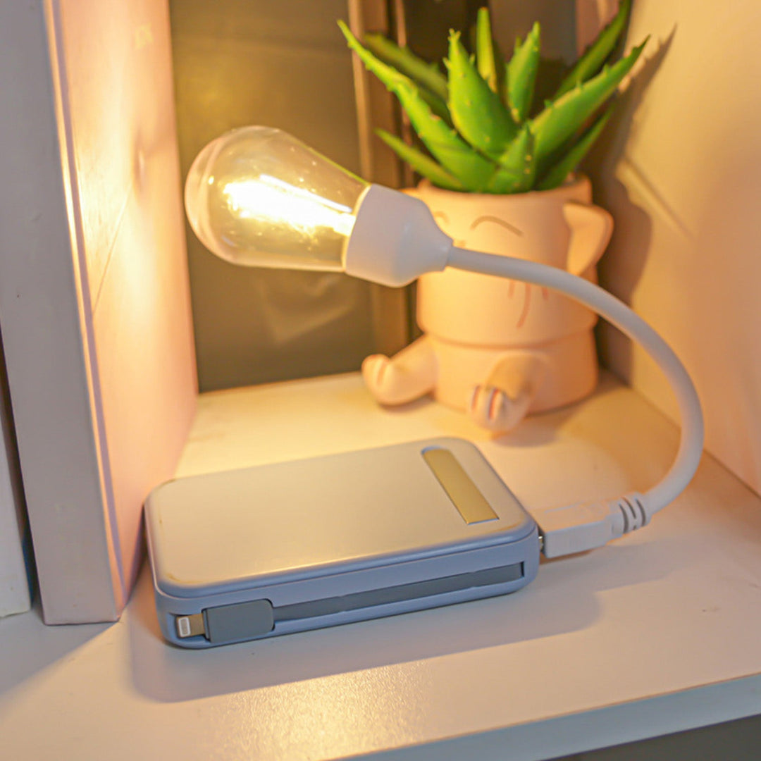 USB LED Roterende Nattlampe – Fleksibel Lese lampe for På- Gå | Skanto