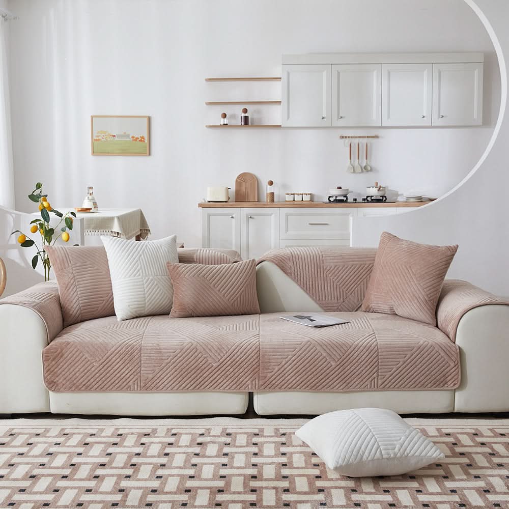 Skanto | PlushGrip – Non-slip plush sofa cover