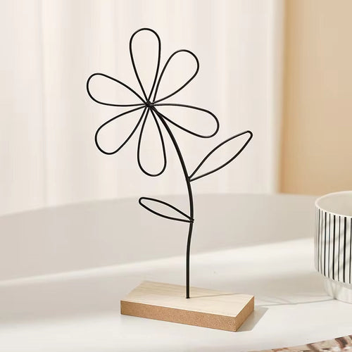 Skanto | Metall inngangsdekorasjon med blomstermotiv