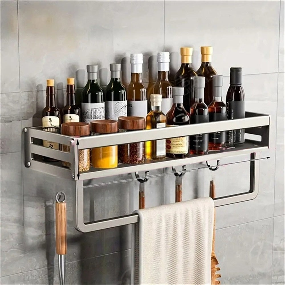 Skanto | Elegant Aluminium Vegghylle for Krydder
