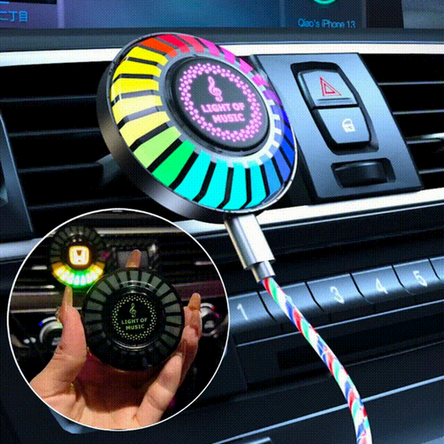 Auto Sound Pickup Light | Portable RGB Moro på farten | Skanto