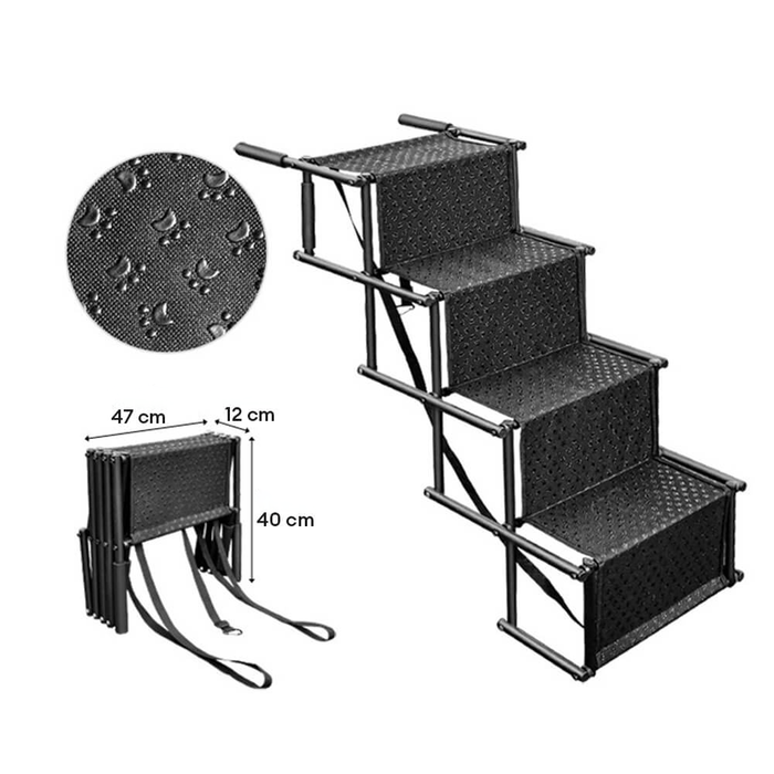 Folding Car Stair for Dogs | Safe Climbing for Puppies | Skanto