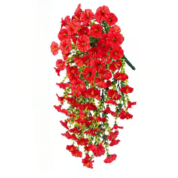 Skanto | UV-resistent kunstig morgenklokke blomst hengende dekor