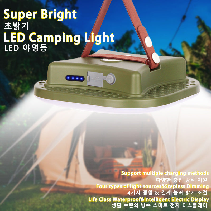 Oppladbar LED Campinglampe med Magneter Skanto