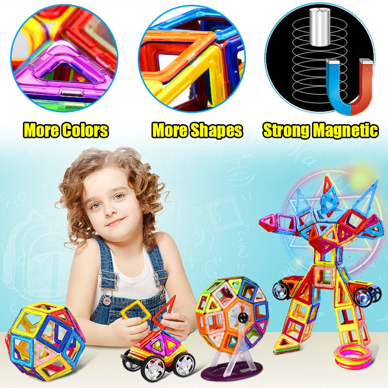 Skanto | 168Pcs Magnetiske Byggekuber