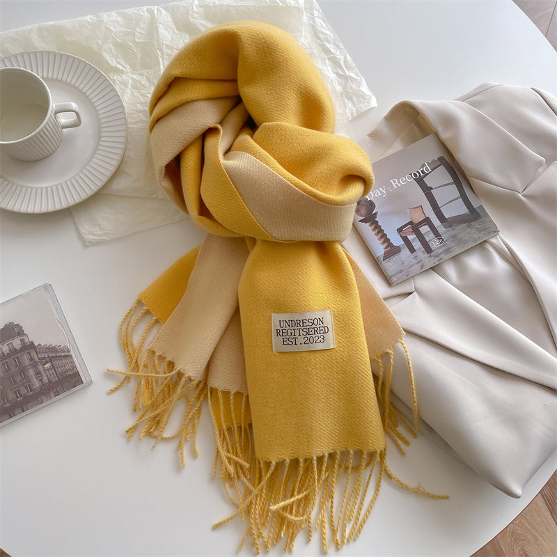 LuxeTwist Skjerf - Elegant Reversibel Pashmina Skanto