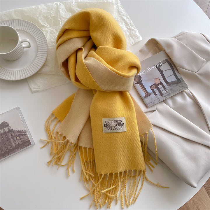 LuxeTwist Skjerf - Elegant Reversibel Pashmina Skanto