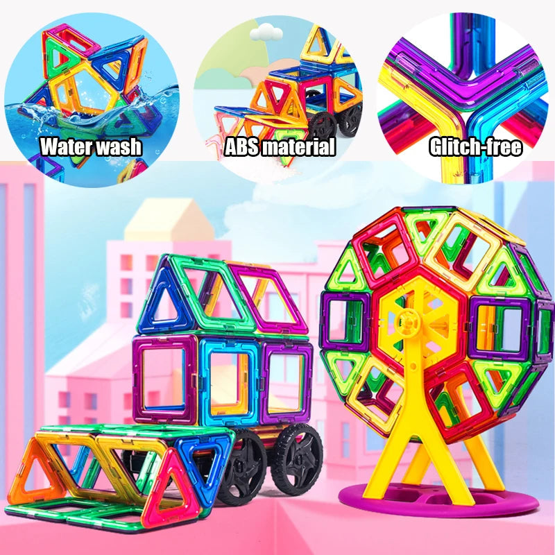 Skanto | 168Pcs Magnetiske Byggekuber