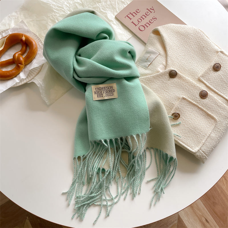 LuxeTwist Skjerf - Elegant Reversibel Pashmina Skanto
