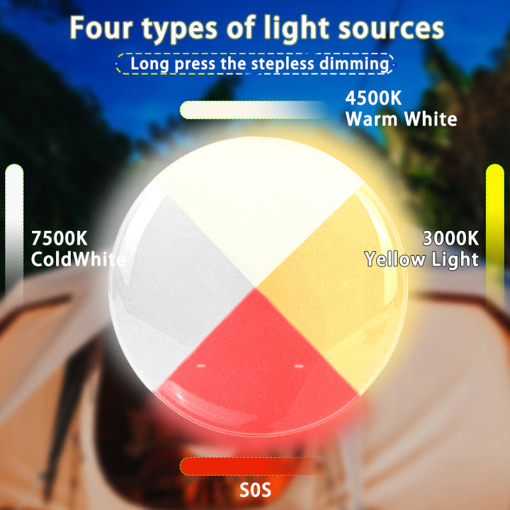 Oppladbar LED Campinglampe med Magneter Skanto