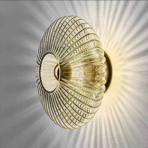 Skanto | NimbusFlux - Veggmontert glasslampe med bølgende lys