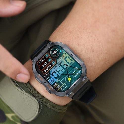 Slitesterk Smartwatch – Vanntett beskyttelse med militærgrad holdbarhet Skanto