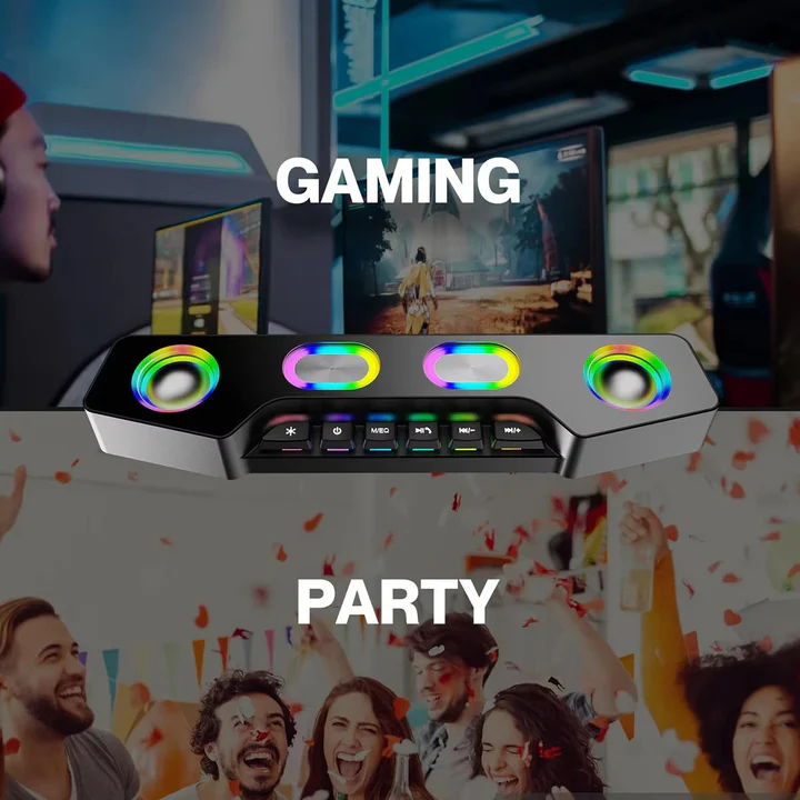 Skanto | Bluetooth Desktop Høyttaler med RGB-effekter