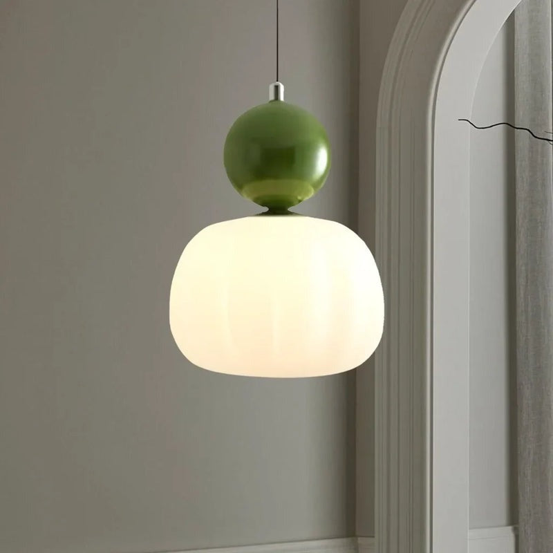 Skanto | Art Deco Pendellampe i kremfarge – Stil og sofistikasjon
