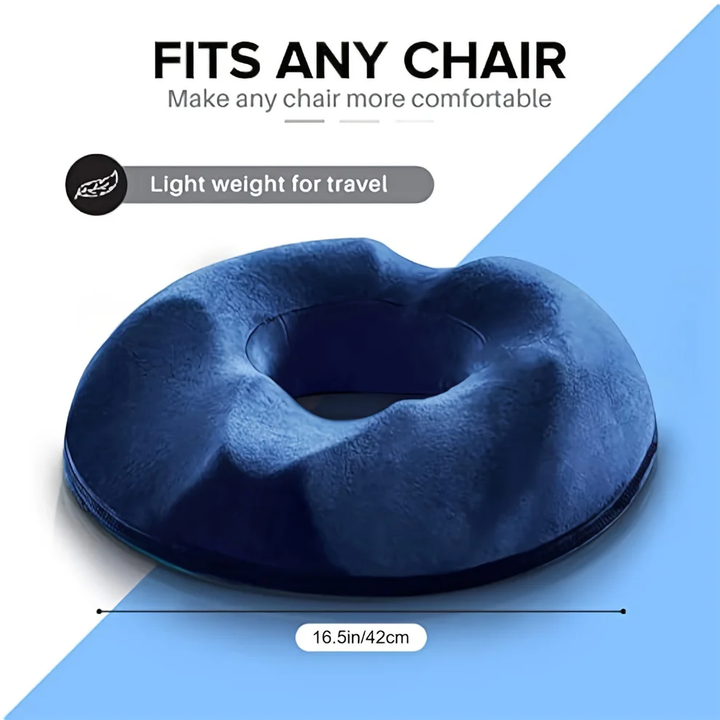 Ergonomisk Donut-Kissen aus Memory-Schaum zur Unterstützung des Steißbeins